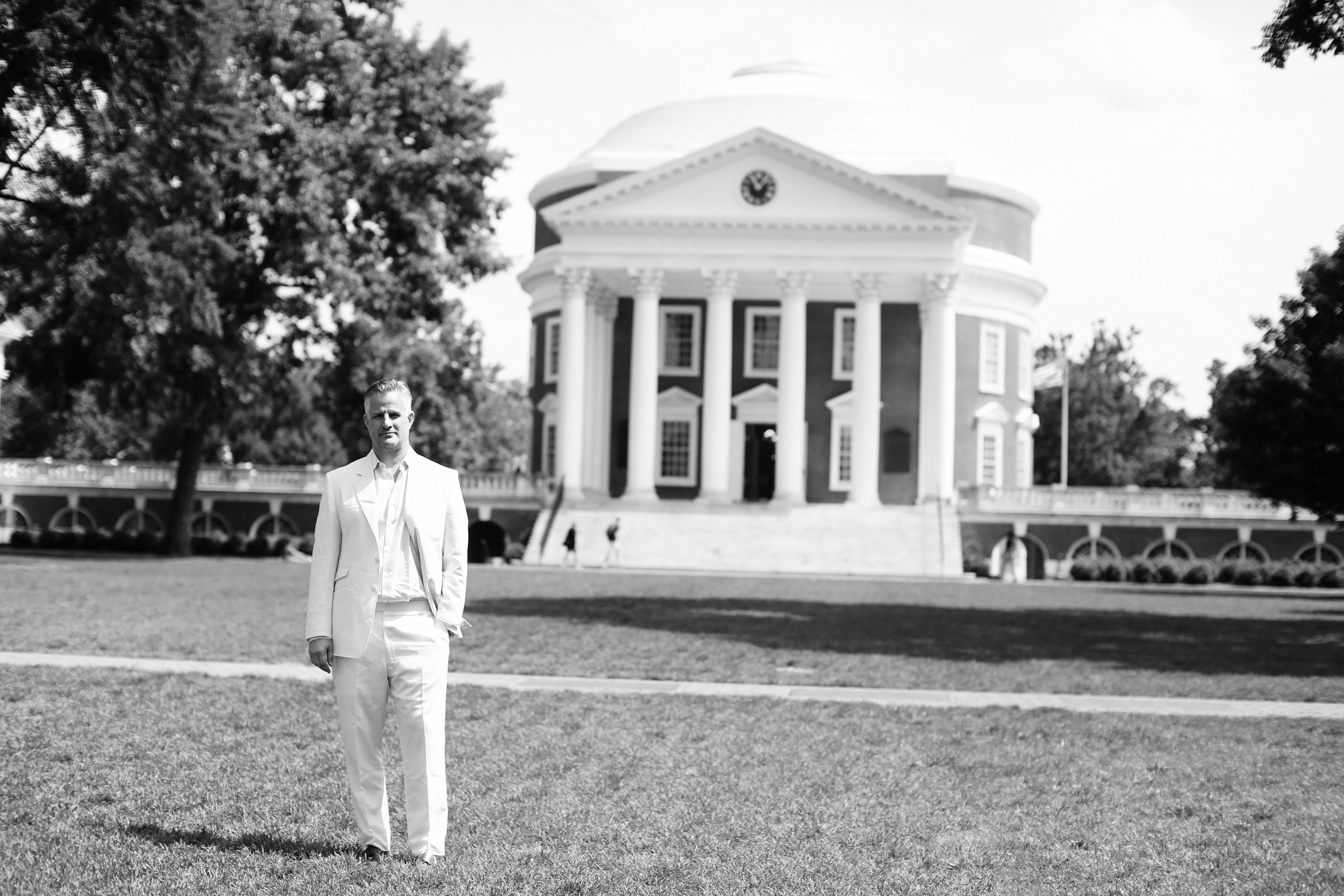 Gregory standing on the Lawn