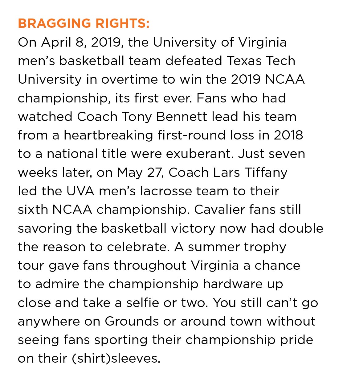 UVA Swag - Bragging Rights