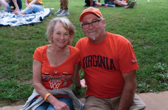 UVA Swag - Orange Wearing Wahoos on Grass