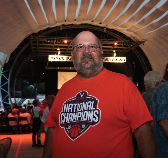 UVA Swag - Man with National Champions shirt