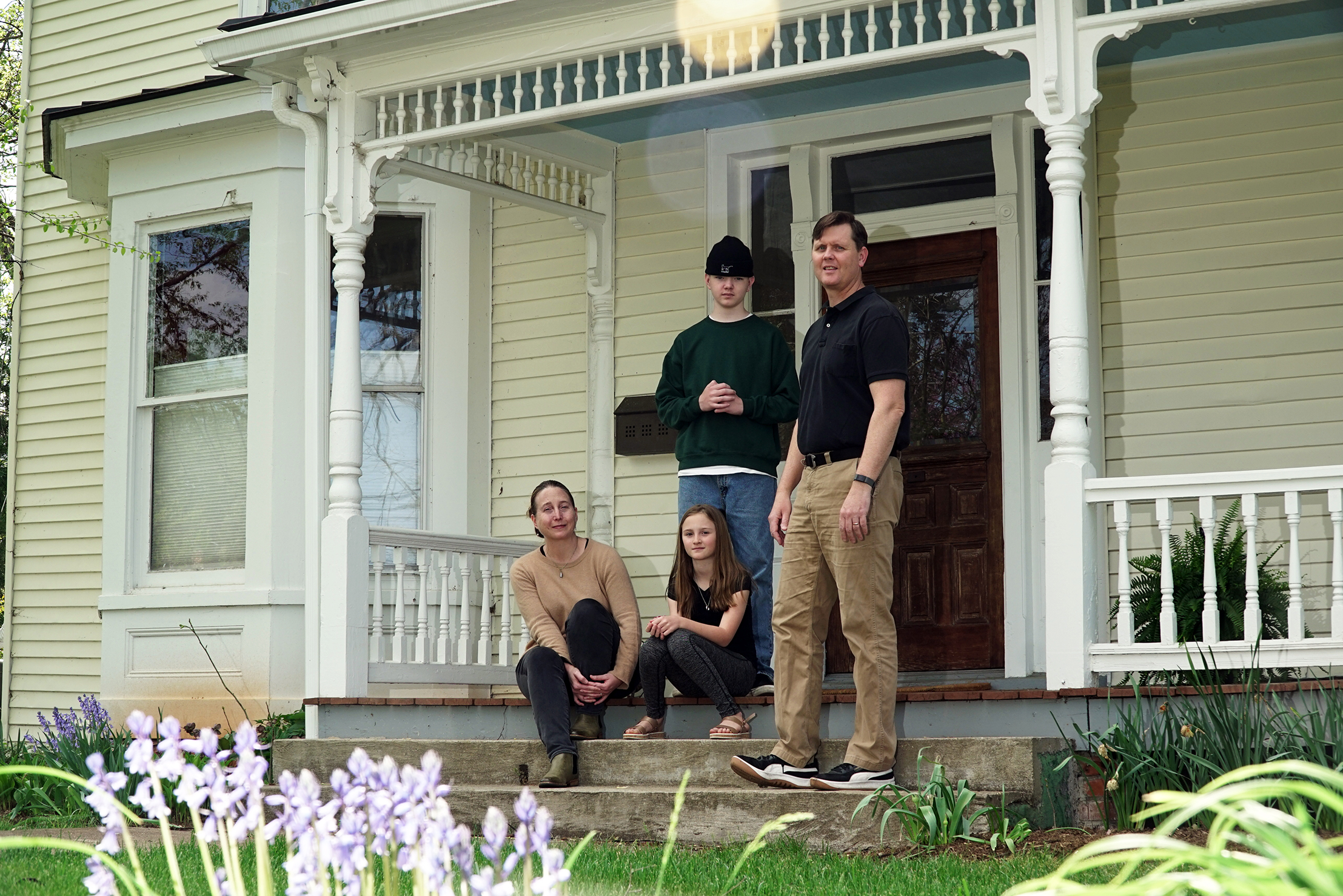 Rebecca Dillingham and family during Covid-19 pandemic