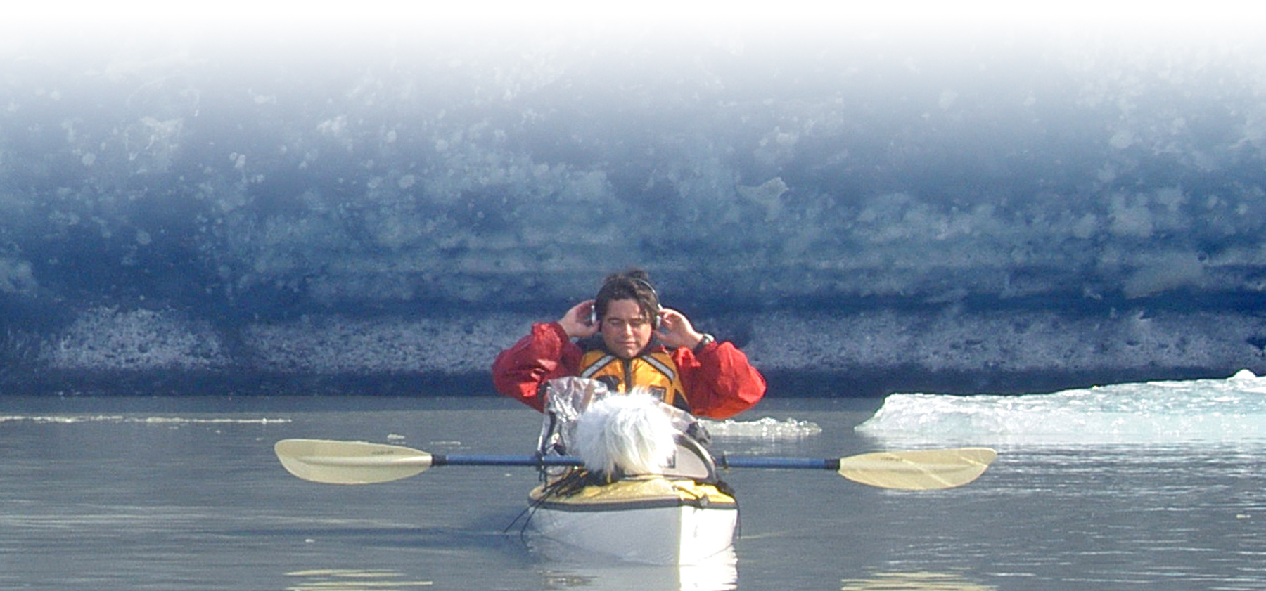 Matthew Burtner Kayak by Glacier