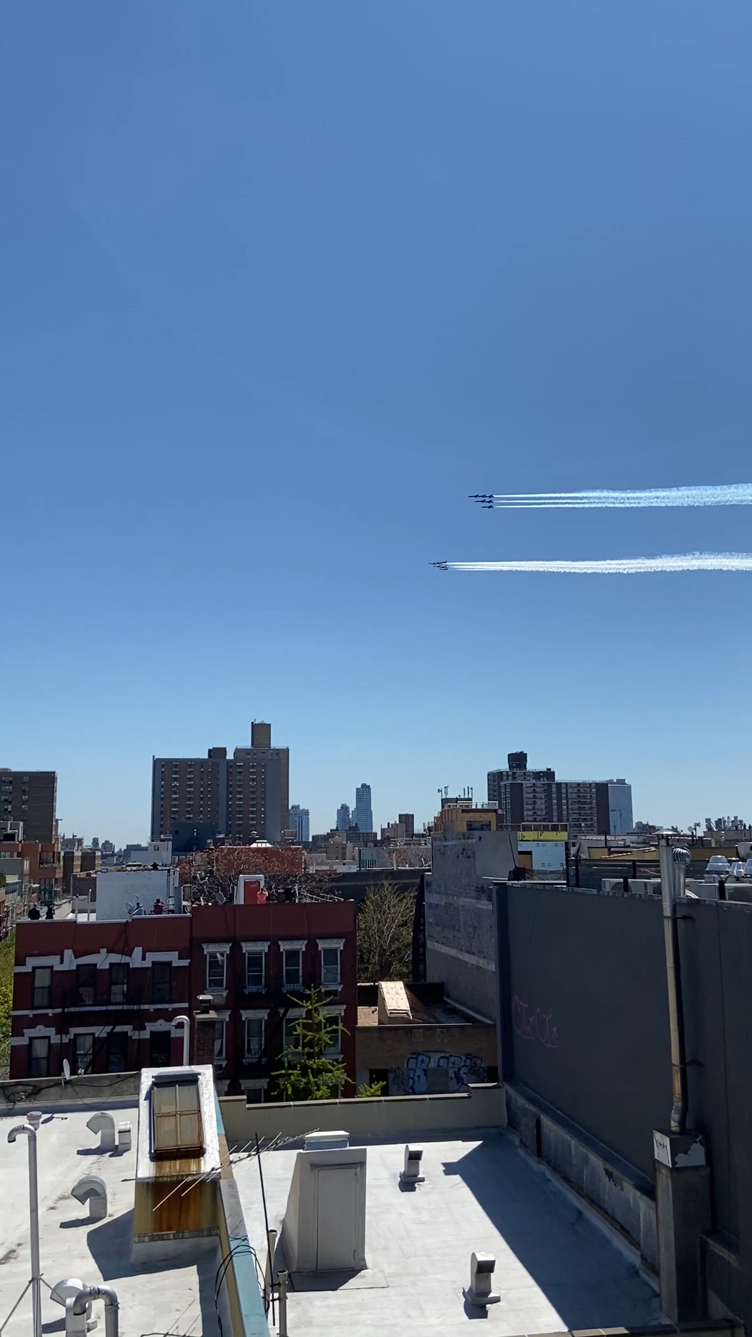 Blue Angels Fly Over NYC