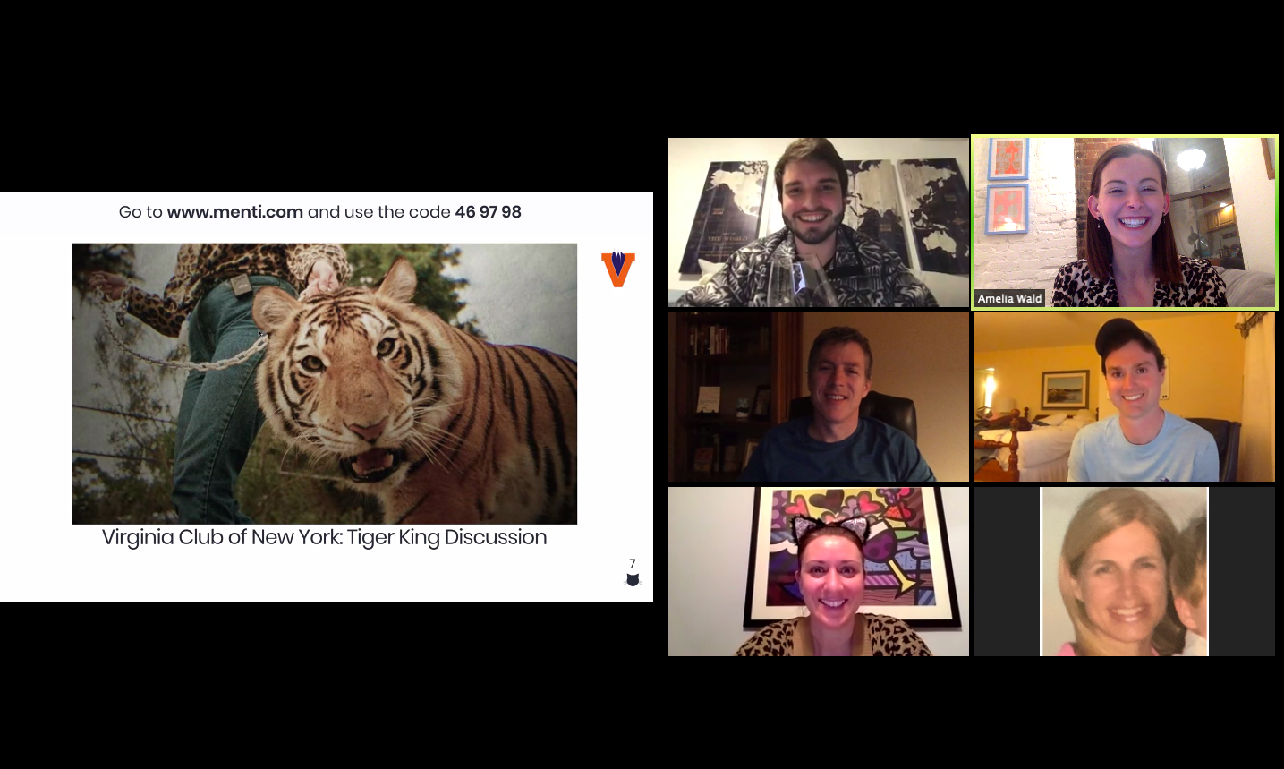 Virginia Club of New York Tiger King Discussion