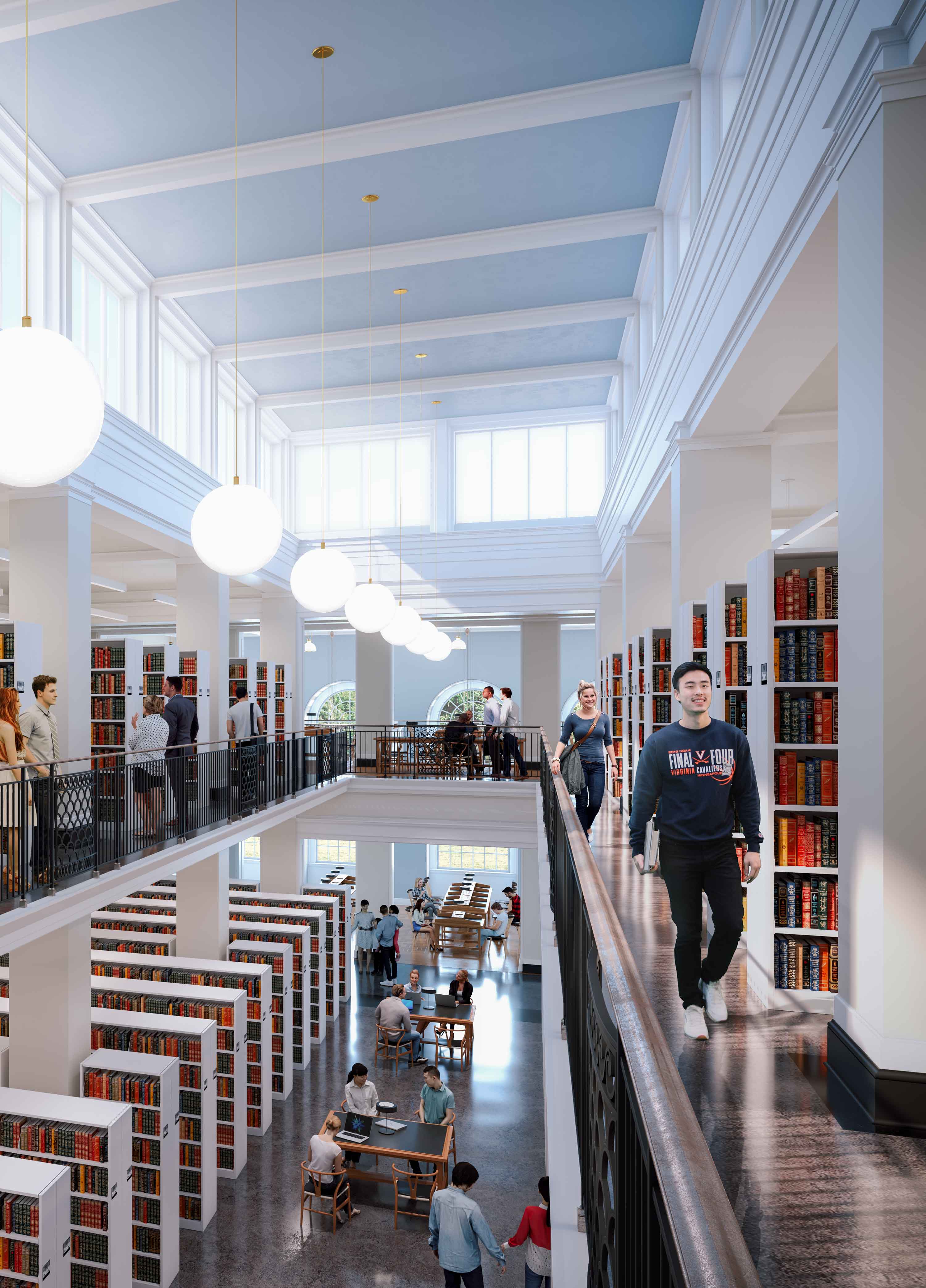 Alderman Library Render with Natural Light