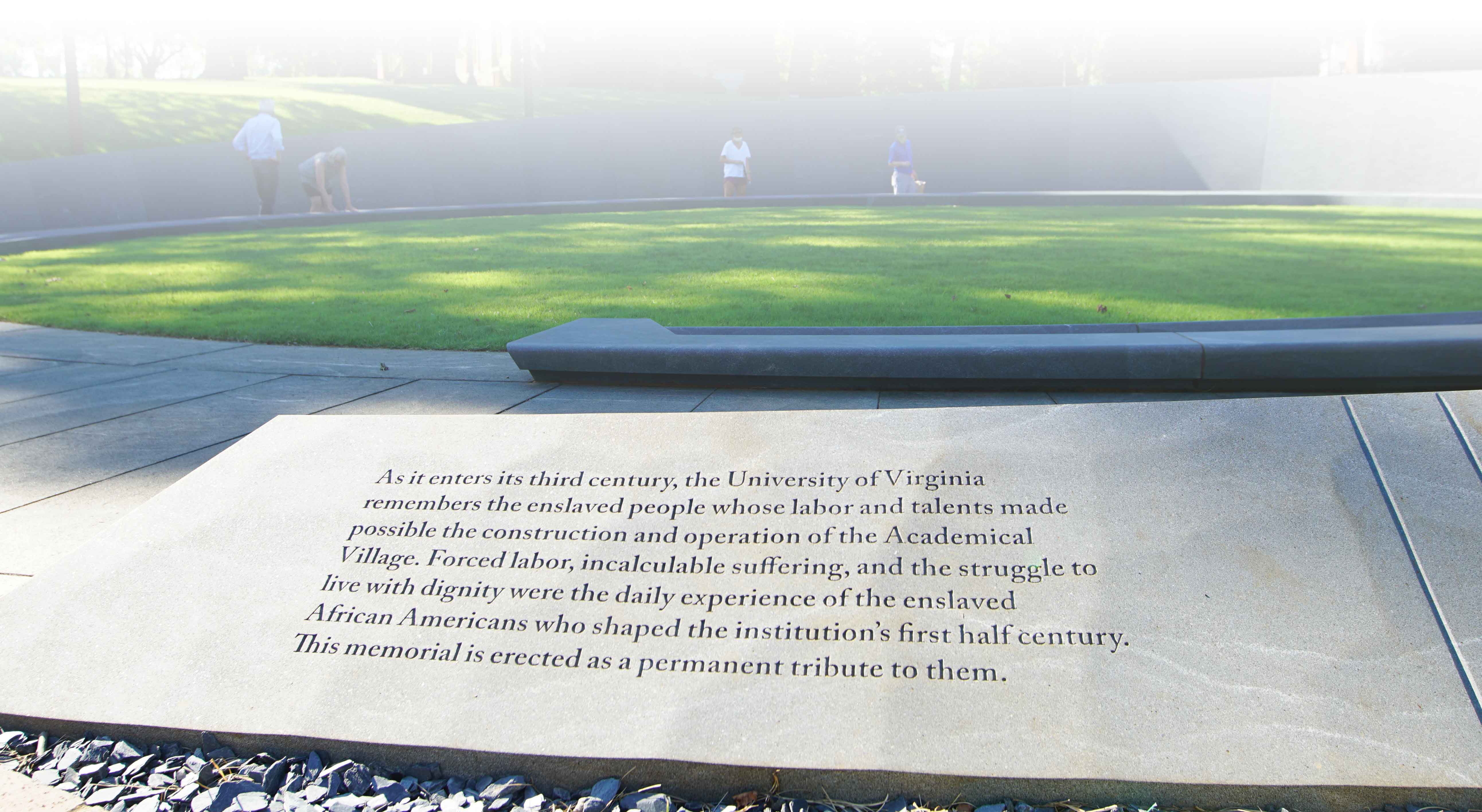 Memorial to Enslaved Laborers Text