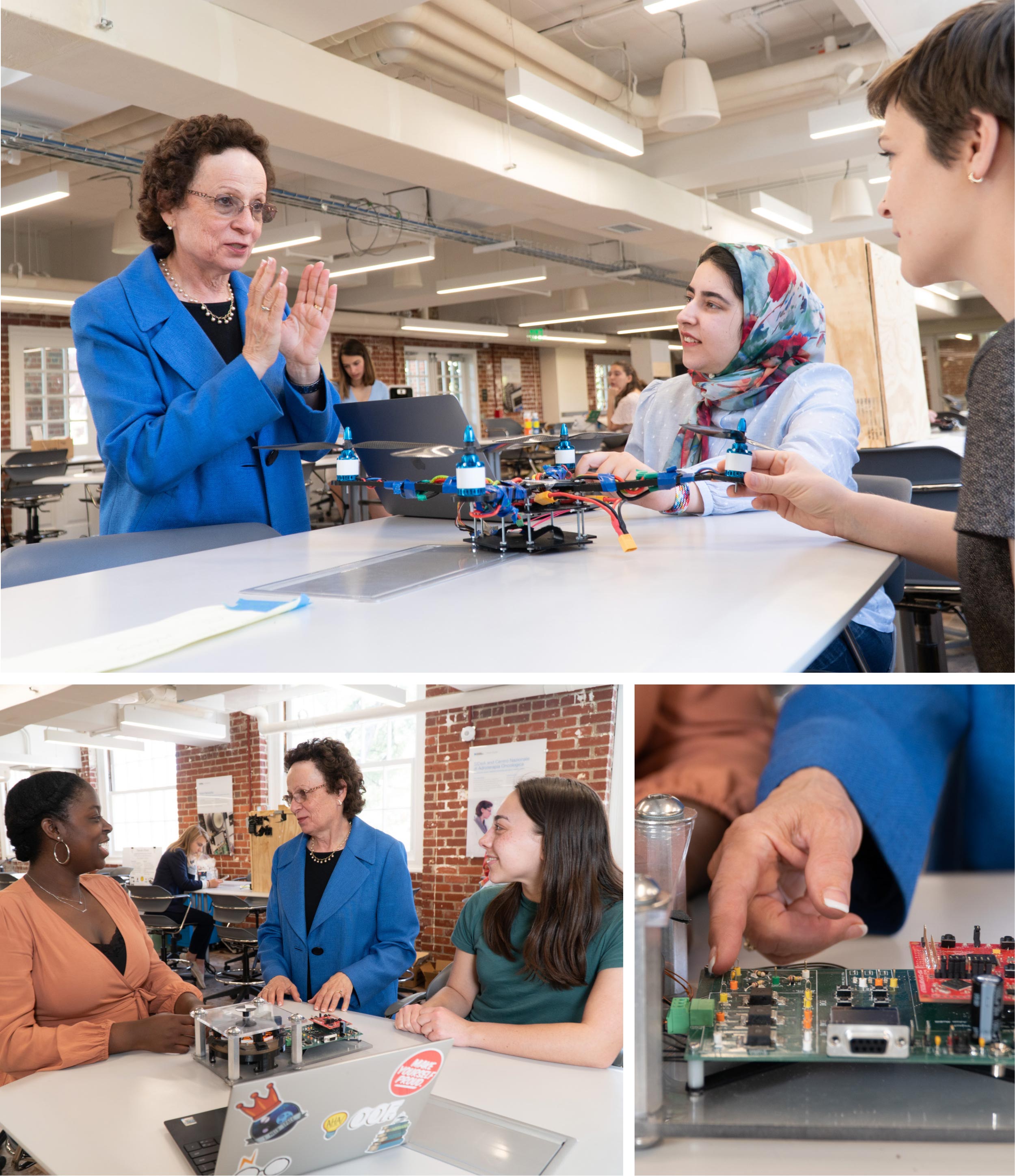 Jill Tietjen working with female engineers