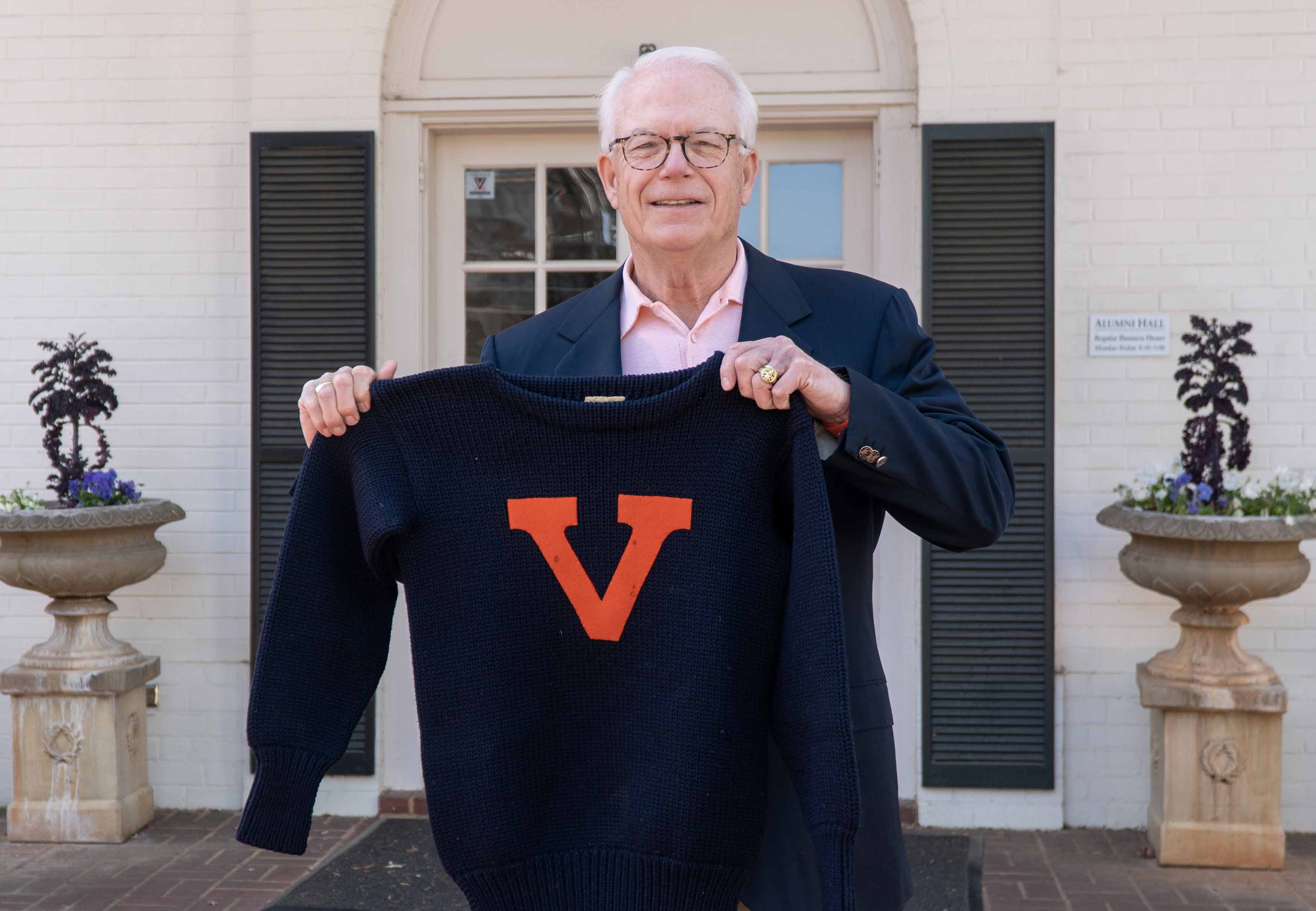 John Epps with UVA Sweater