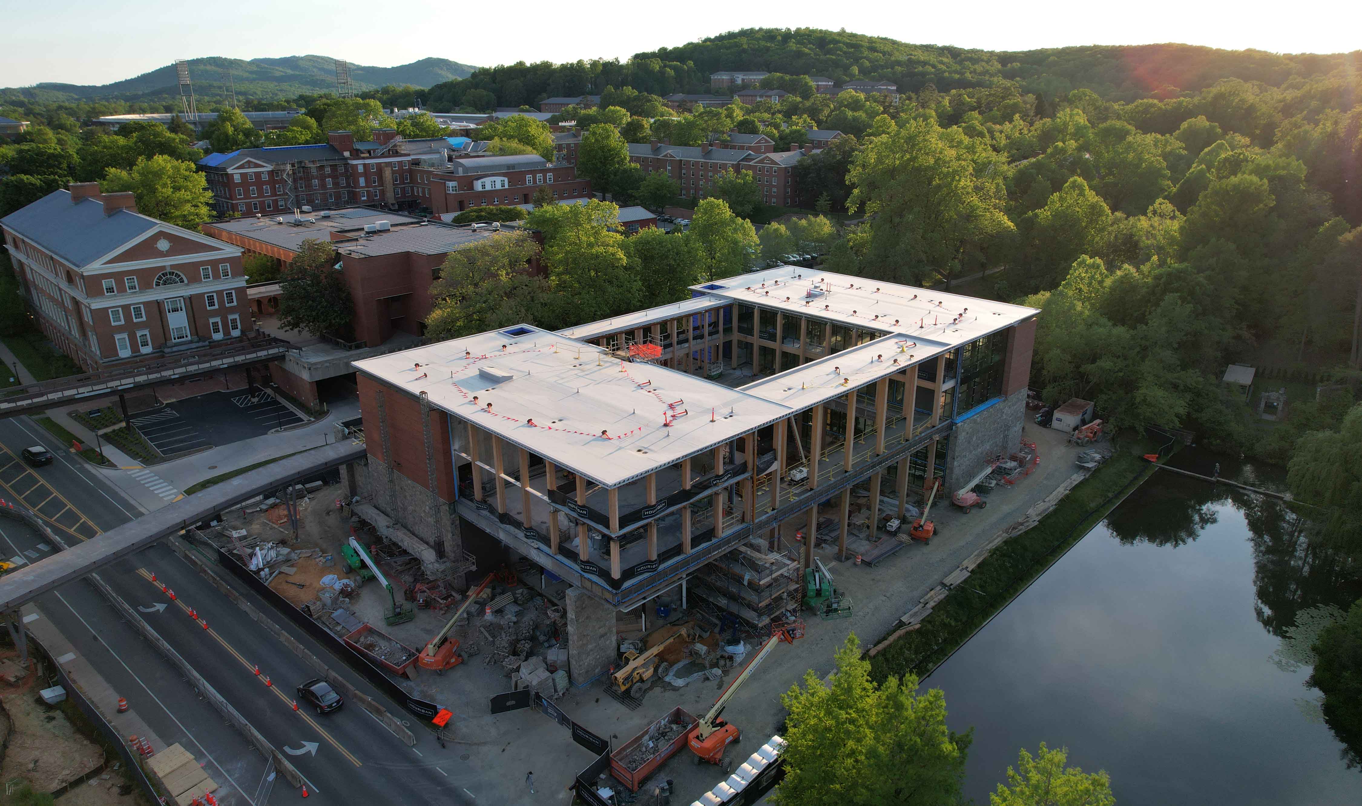 CSC progress and footbridge