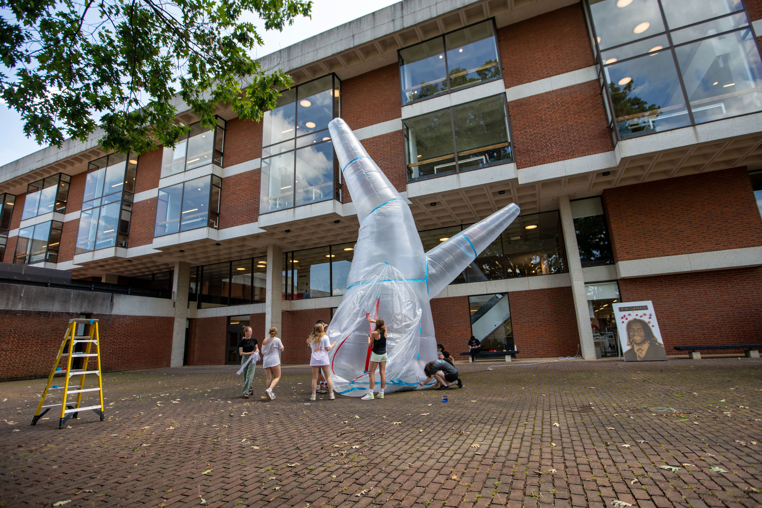 Design Discovery Students Create Inflatable structure