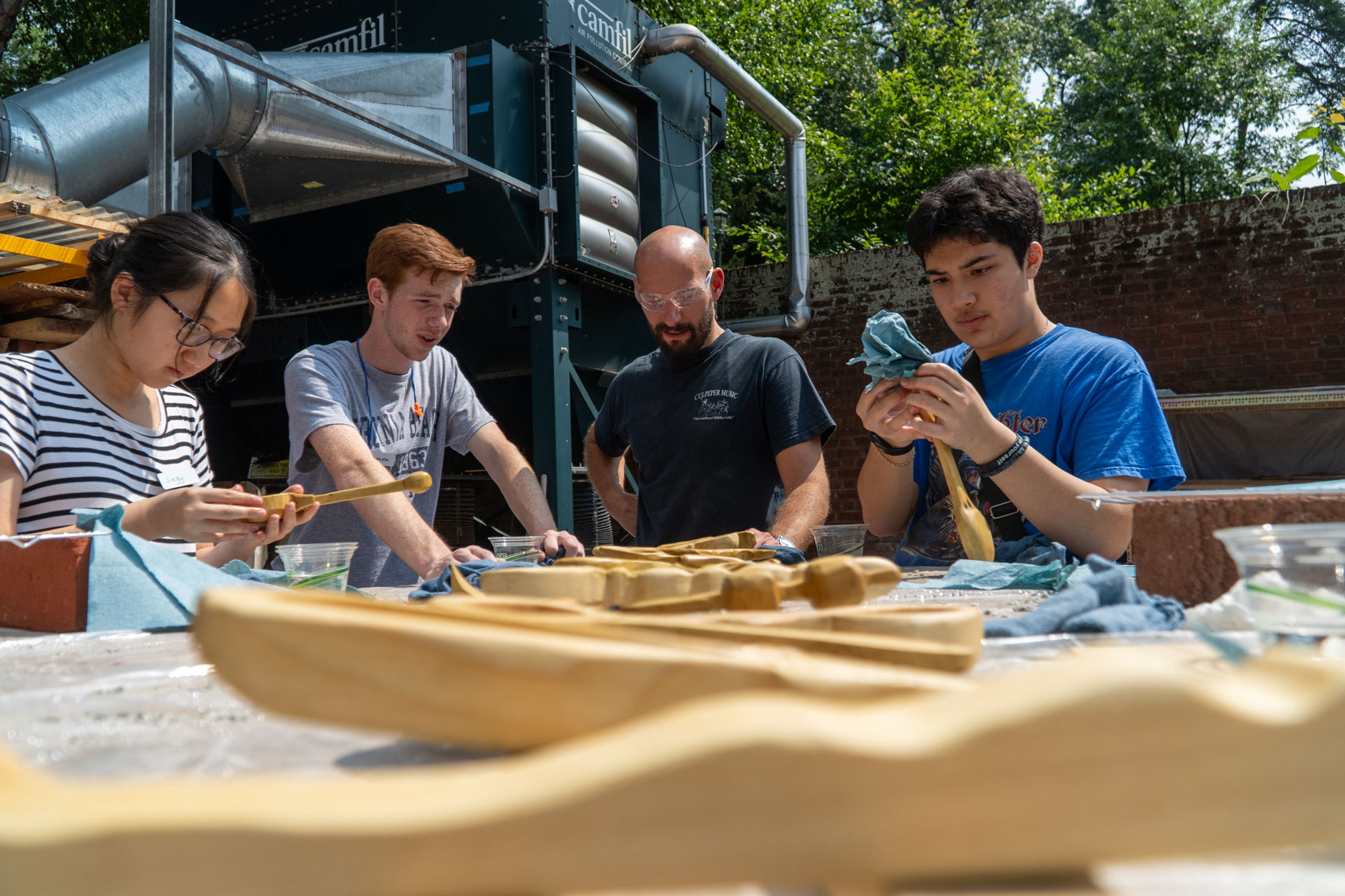 Design Discovery students finish spoons