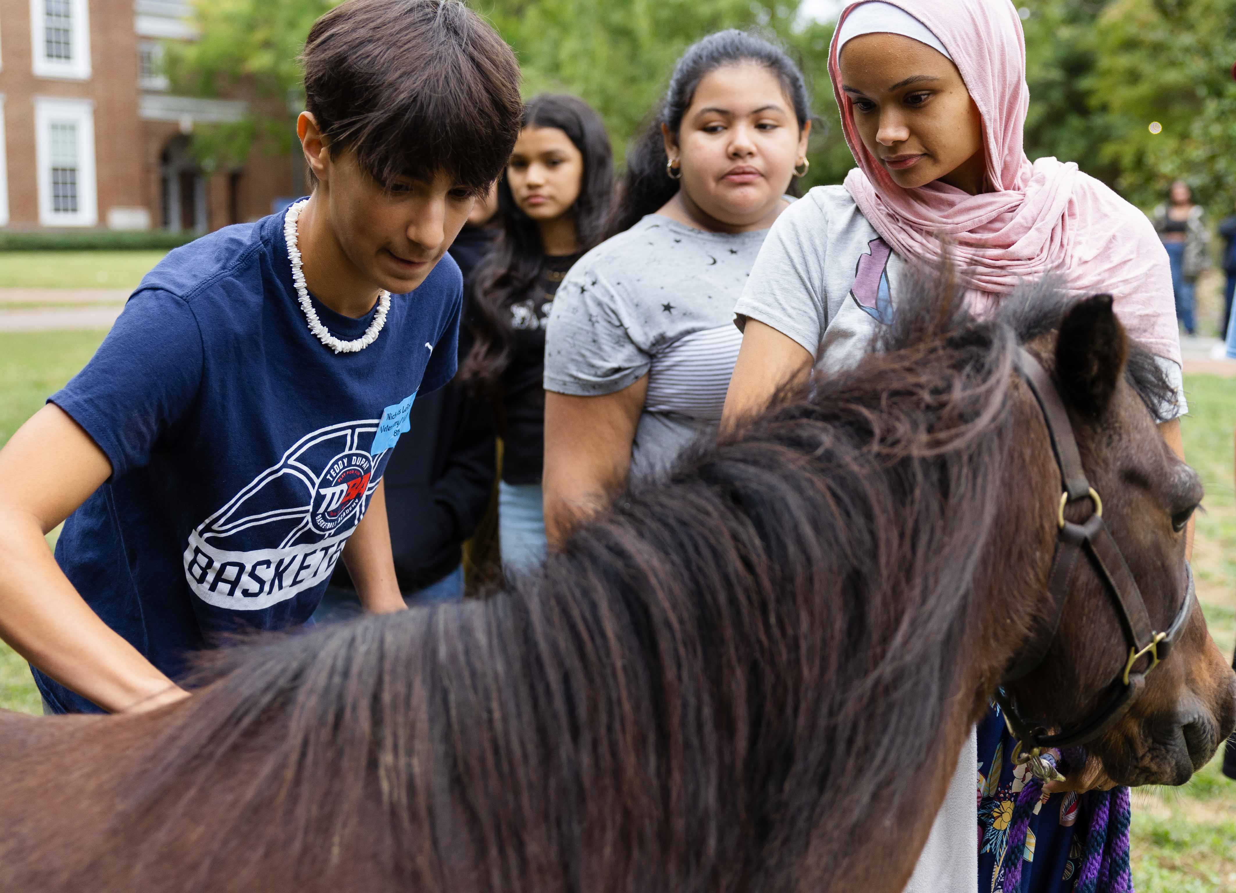 Starr Hill Students with Horse