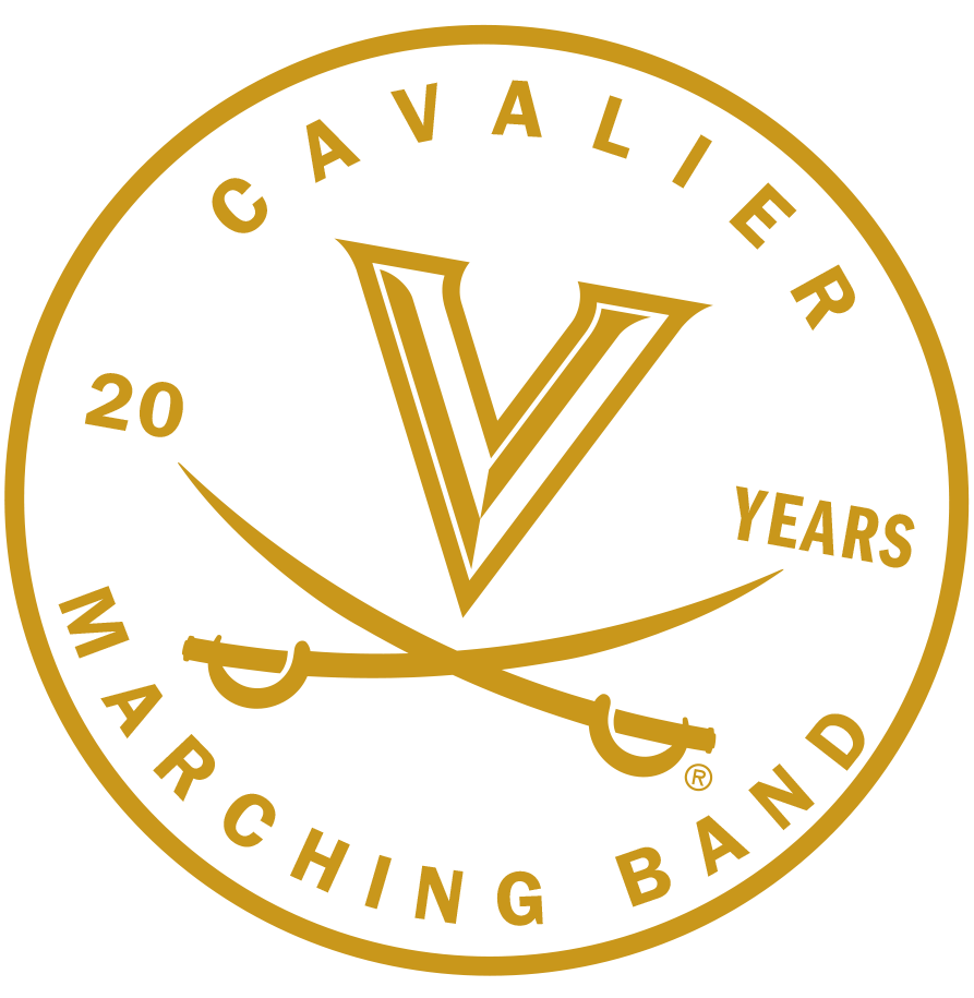Cavalier Marching Band 20 Years Logo