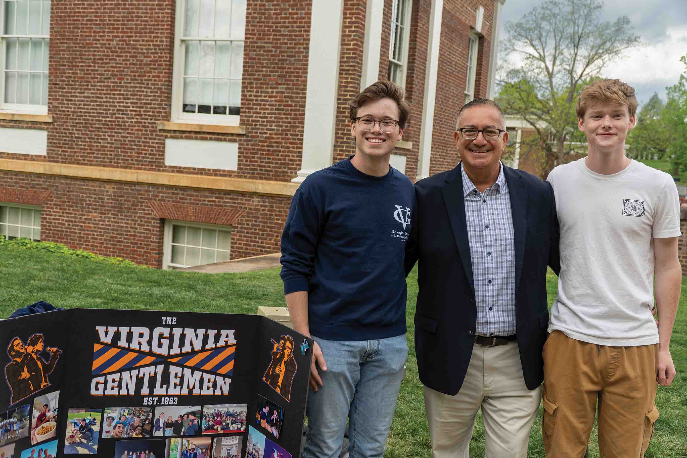 Ruben Basantes and current members of the Virginia Gentlemen