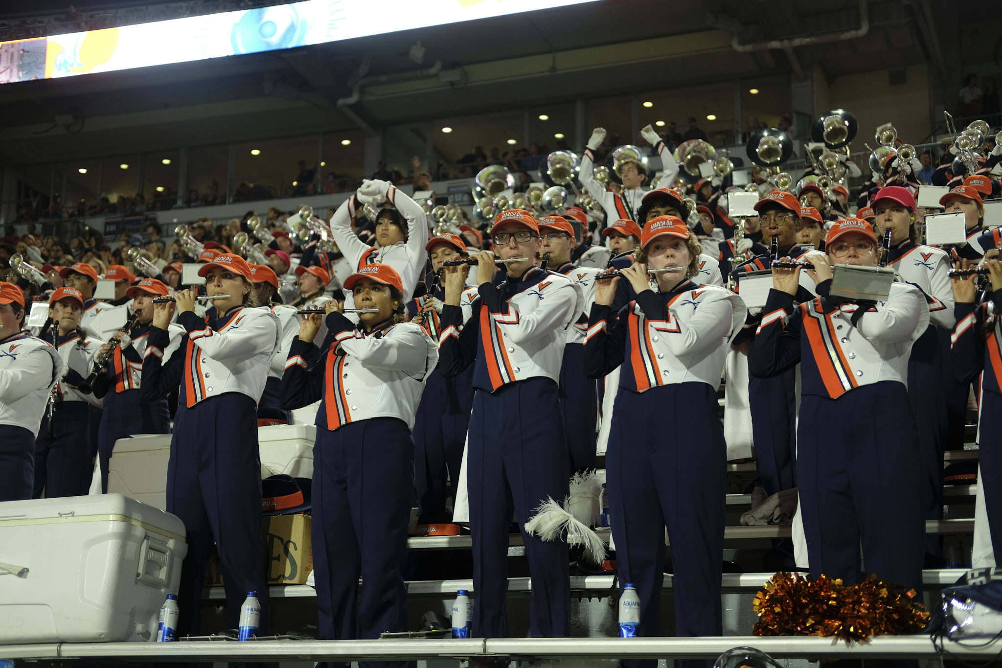 CMB Flutists play during game