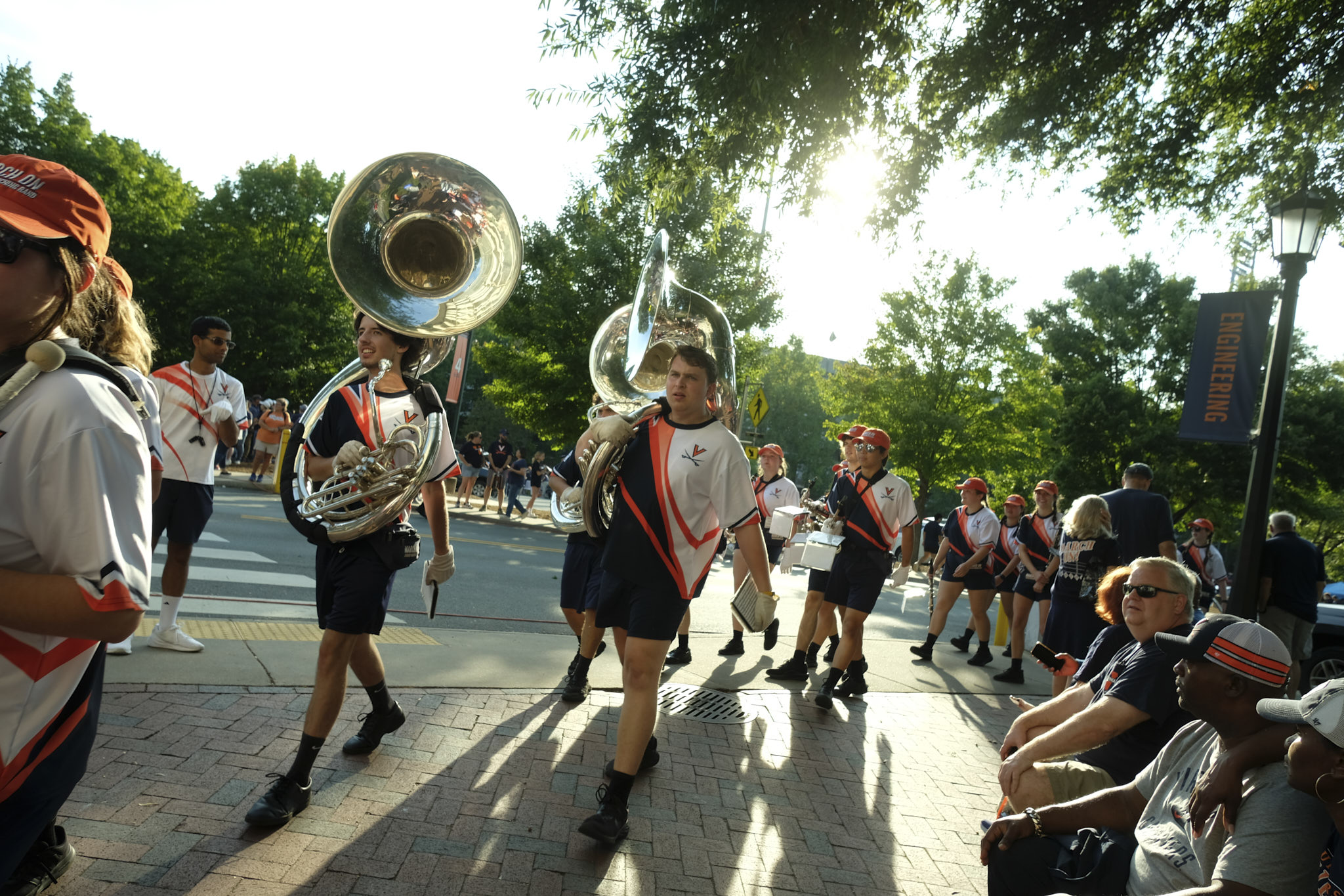 CMB Tuba Players Walking