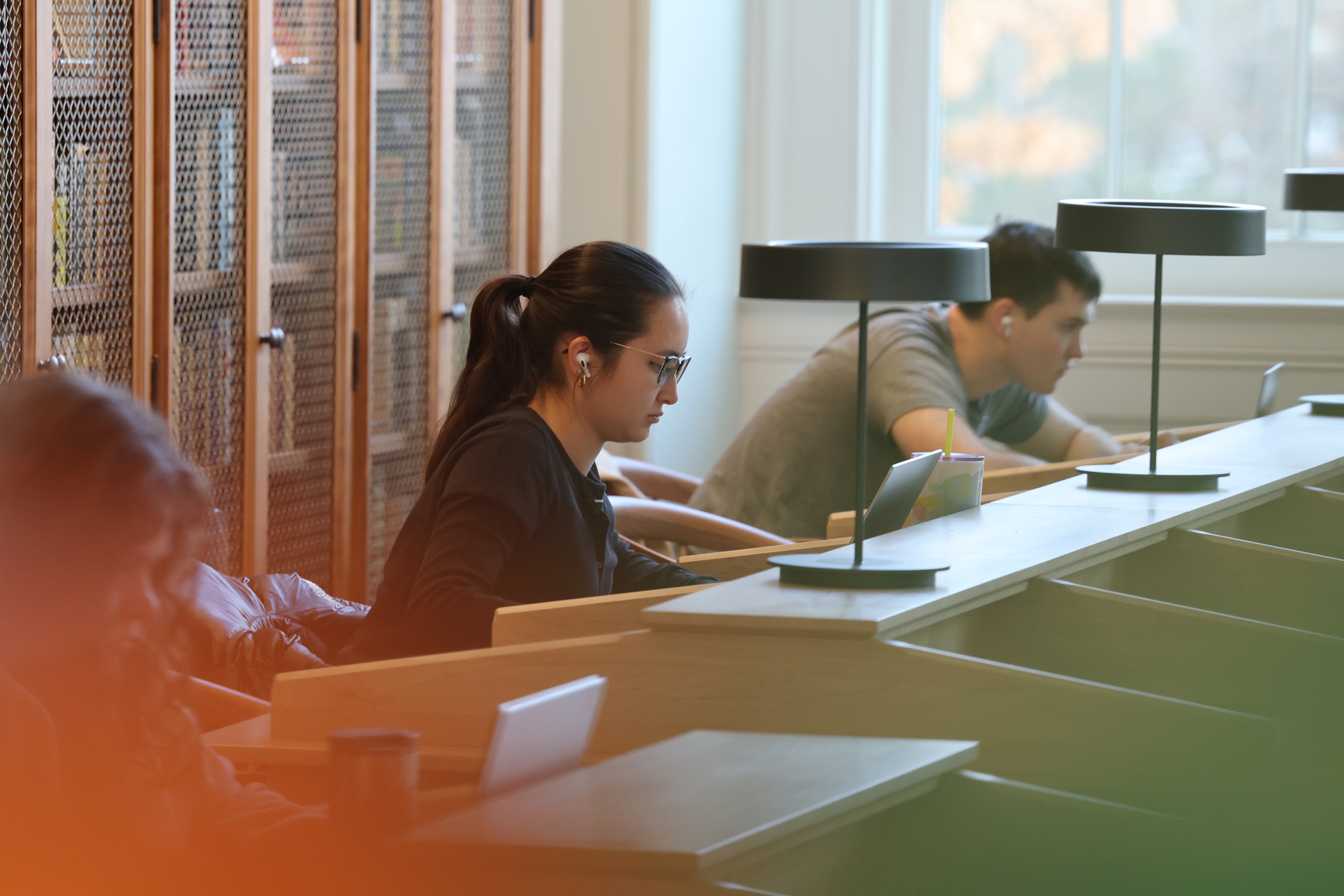 Student at Library