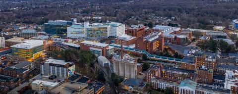 Aerial View of UVA Hospital