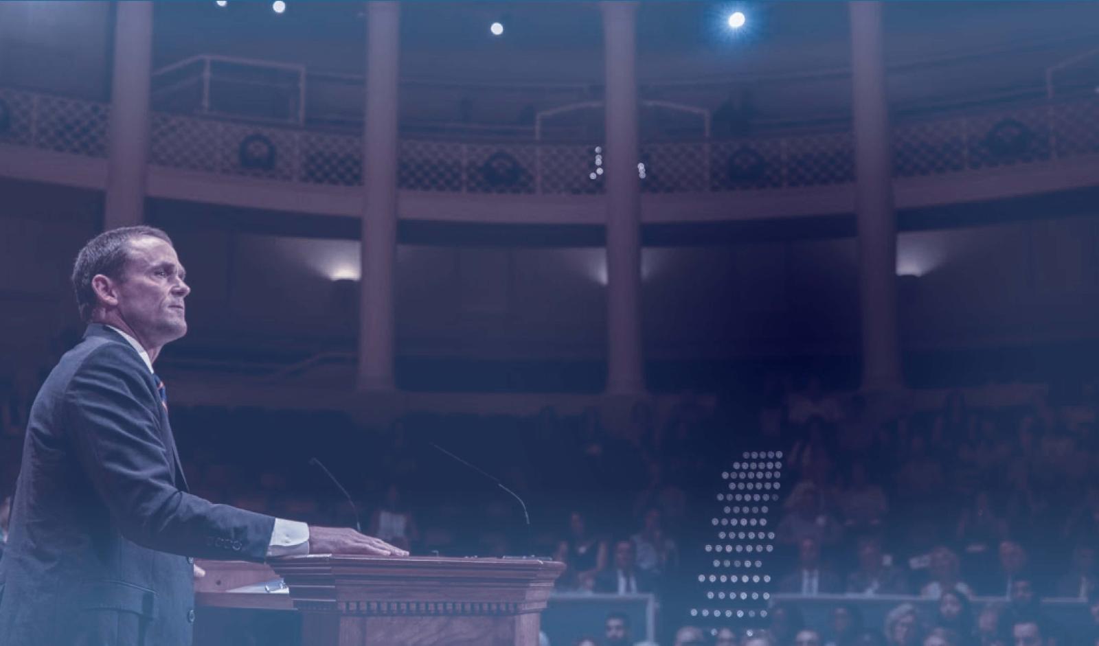 President Ryan Speaking in Old Cabell