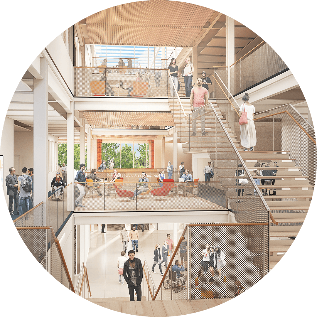 School of Data Science Stairwell Rendering