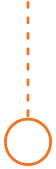Short Dashed Vertical Line with Circle