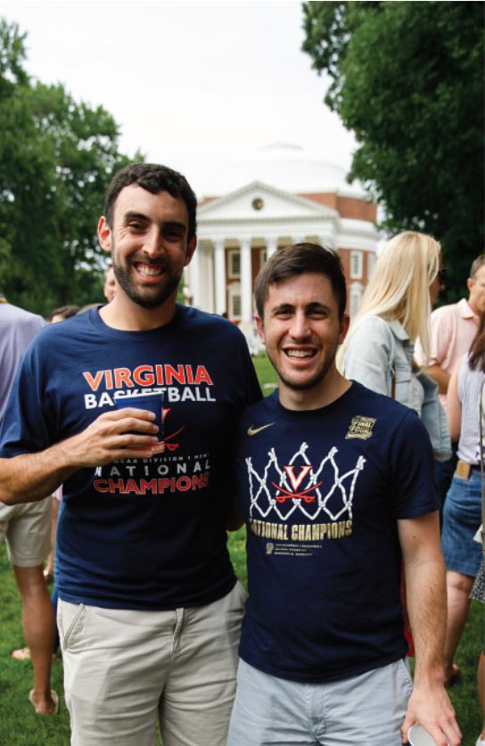 UVA Swag - Basketball fans on the lawn